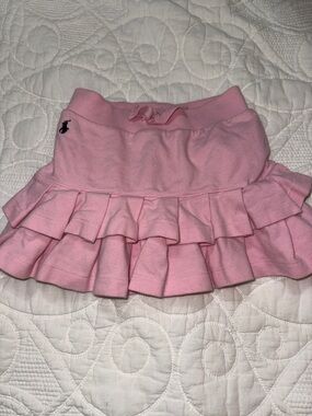 Ruffled Pink Girls' Skirt